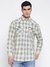 Collin Apricot Buff Indi Plaid Checks Spread Collar Regular Fit Shirt