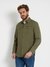 Olive Morning Solid Comfort Fit Twill Pigment Coated Shirt