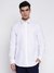 Sunset Pure White Solid Spread Collar Regular Fit Shirt