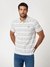 Multi Horizontal Stripes Regular Fit Organic Piquet T-Shirt