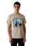 Guess Men's Pasadena Stone Printed Round Neck Short Sleeve Organic Heavy Jersey T-Shirt