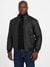 Guess Men Solid Stand Collar Long Sleeves Quilted Jacket