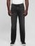 Guess Men's Black Solid Mid-Rise Straight Leg Jeans