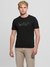 Velvet Logo Pure Cotton Applique Crew Neck T-Shirt