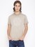 Guess Men's Beige Printed Crew Neck Short Sleeves T-Shirt