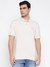 Burnout Birch Bark Solid Polo Collar Slim Fit T-Shirt