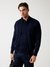 Guess Men's Smart Blue Solid High Neck Full Sleeve Merino Yarn Sweater