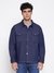 Guess Men Billy The Zephyr Solid Spread Collar Regular Fit Denim Jacket