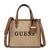 Guess Beige Textured Cherryvale Mini Tote Bag