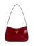 Red Solid Arnela Top Zip Shoulder Bag