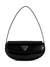 Black Solid Arnela Flap Shoulder Bag