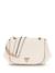 Guess Off White Solid Talent Convertible Flap Crossbody Bag