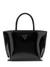 Black Solid Zipper Arnela Mini Tote Bag