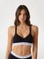 Guess Cotton Solid Padded Black Triang Bra