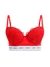 Guess Polyamide Self Design Red Balconette Bra