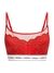Guess Polyamide Self Design Red Bralette Bra