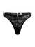 Guess Polymide Self Design Black Belle Thong Brief
