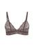 Guess Polyamide  Self Design Triangle Brown Flowery Bra