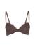 Guess Polyamide Self Design Brown Push Up Bra