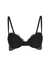 Guess Polyamide Self Design Black Push Up Bra