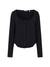 Guess Modal Solid Full Sleeve Black Lia Knit Top