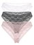 Guess Polymide Self Design Pack of 3 Basic Lace Brief
