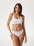 Guess Cotton Solid White Bralette Bra