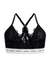 Guess Polymide  Self Design Black Triangle Bra