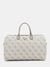 Guess Dark Taupe Logo Printed Berta Weekender Duffel Bag