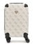 Guess Dark Taupe Logo Printed Berta 18 In 8-Wheeler Trolley