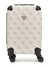 Guess Dark Taupe Logo Printed Berta 18 In 8-Wheeler Trolley