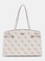 Dark Taupe Logo Monogram Polyurethane Lorelei Tote