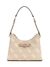 Sand Logo Printed Izzy Top Zip Shoulder Bag