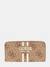 Guess Latte Logo Printed Laurel Large Zip Around Wallet