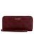Wine Logo Embossed Monogram Laurel Large Zip Around Wallet