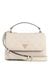 Stone Logo Embossed Monogram Tisha Top Handle Flap Satchel Bag