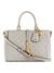 Guess Women Grey Textured Satchel Bag with Zip Closure