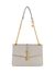 Guess Women Grey Textured Convertible Crossbody with Twist Lock Closure