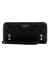Guess Black Logo Textured Zarela Large Zip Around Wallet