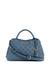 Guess Women Blue Geometric Adjustable Detachable Strap Satchel Bag