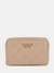 Guess Simply Taupe Logo Printed Phoebe Medium Zip Around Wallet