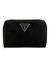 Black Logo Embossed Monogram Cresidia Zip Around Wallet