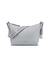 Dove Grey Solid Zipper Maleena Convertible Top Zip Shoulder Bag