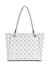 White Logo Printed Noelle Small Shoulder Bag
