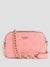 Guess Polyurethane Pink Solid Women Galeria Camera Bag