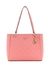 Guess Women Pink Textured Tote Bag with Zip Closure