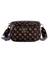 Black Polyurethane Printed Mini Crossbody Bag