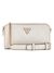 Guess Off White Textured Cresidia Status Crossbody Bag
