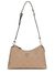Guess Beige Textured Cresidia Top Zip Shoulder Bag