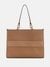 Brown Solid Myrtille Tote Bag